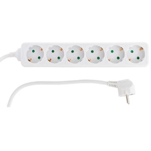 Comparateur de prix : REV Multiprise 6 Prises, câble 1,4 m, Max. 3500 W, Blanc