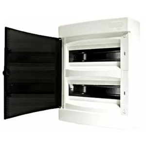 Comparateur de prix : Tableau électrique SAILLIE 24 modules 2 rangées avec porte translucide...