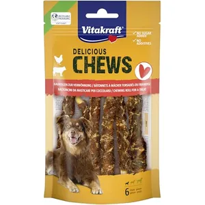 70g Vitakraft Delicious Chews Rouleaux à mâcher au poulet S friandises... pas cher