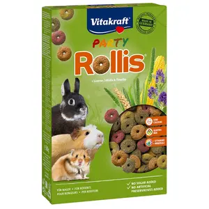 Comparateur de prix : Friandises Rollis Party pour Rongeurs - Vitakraft - 500g