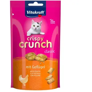 Comparateur de prix : Vitakraft Bouchées Crispy Crunch Au Poulet Pour Chats - Vitakraft - 60g