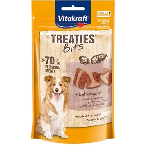 Comparateur de prix : 120g Treaties Bits Pâté de foie Vitakraft - Friandises pour Chien