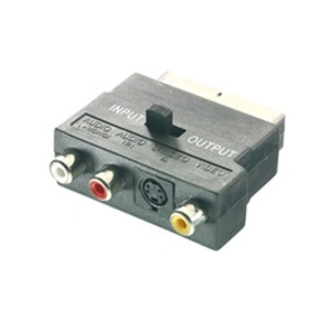 Comparateur de prix : Adaptateur péritel mâle Fnac (in et out)/S-Vidéo-3 RCA femelle