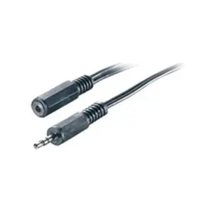 Comparateur de prix : Speaka Câble audio professional [1x jack mâle 3.5 mm - 1x jack femelle 3.5 mm] 2.00 m noir