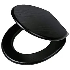Comparateur de prix : Tiger - Abattant wc à fermeture en douceur Blackwash mdf Noir 252030746
