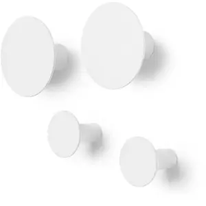 Blomus PONTO - set de 4 patères blanches - Couleurs - blanc pas cher