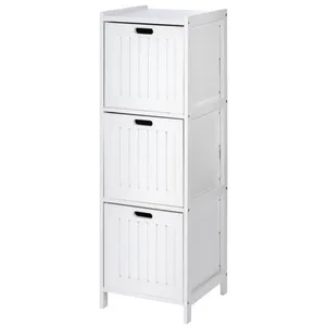 Wenko Etagère de salle de bain bord de mer Olso - L. 36 x H. 112 cm - Blanc