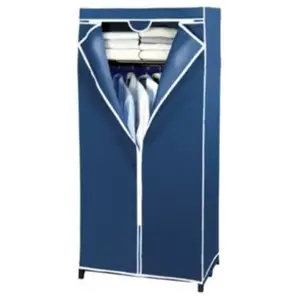 Armoire-penderie H. 160 cm x L. 75 cm avec étagère Air Wenko bleu pas cher