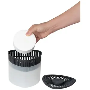 WENKO Déshumidificateur PRISMA | Lot de 2 Absorbeur d'Humidité + 4 Recharges Bloc à granulés x 500g | Pièce de 40m³ | TransparentVendu parcdiscount