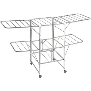 Sèche-linge mobile pliant, acier inoxydable Wenko