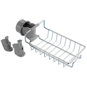 Comparateur de prix : Wenko Etagère panier de douche en acier Meis - L. 23 x H. 7 cm - Argent brillant