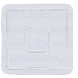 Wenko Tapis antidérapant pour douche Florida blanc 55x55cm pas cher