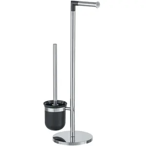 Comparateur de prix : Wenko - Porte-papier toilette et brosse wc, parus - 2en1