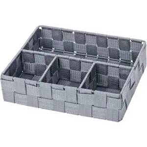 Wenko Adria Petit Panier De Rangement 4 Compartiments GrisVendu parcdiscount