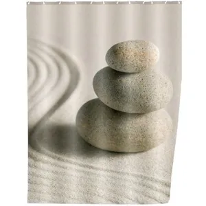 Wenko 20968100 sand and stone rideau de douche 180 x 200 cm