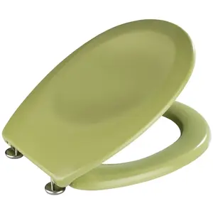 Comparateur de prix : Wenko Abattant WC - Thermodur - Bergamo - Fixation acier inox - vert WENKO