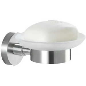WENKO Porte-Savon Bosio Mat Acier INOX Seifenschale Mat