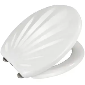 Comparateur de prix : Wenko Abattant WC - Thermodur - Easy-Close - Relief Coquillage WENKO