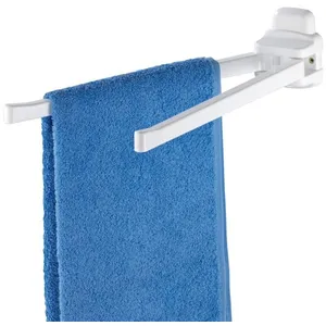 WENKO Porte-Serviettes Pure Porte-vêtements, 2 Bras Blanc pas cher