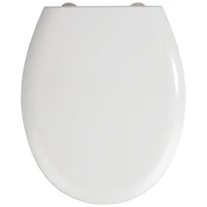 Comparateur de prix : Abattant WC - WENKO - Rieti - Duroplast - Fixation inox - Charge jusqu'à 300 kg
