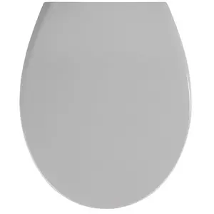 Comparateur de prix : Abattant WC - WENKO - Samos - Duroplast - 37,5x44,5 cm - Gris clair