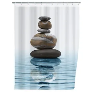 Wenko 20961100 méditation rideau de douche polyester 180 x 200 cm pas cher