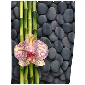 Wenko 20959100 rideau de douche 180x200 spa polyester pas cher