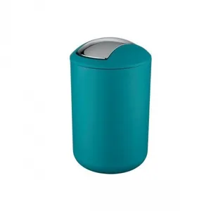 Comparateur de prix : Wenko Poubelle avec couvercle à bascule - Brasil - 6 litres turquoise WENKO