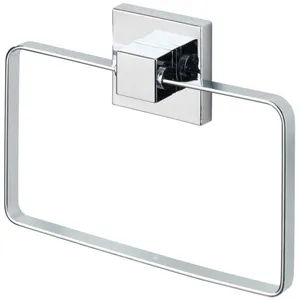 Comparateur de prix : WENKO Vacuum-Loc® Anneau Porte-Serviettes en Acier INOX Quadro Porte-Serviettes Brillant