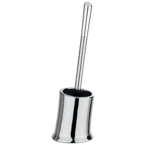 WENKO Brosse WC Slope, brosse WC noire, céramique, 14x40x12,5 cm, brillantVendu paramazon