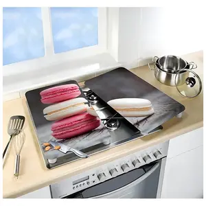 Comparateur de prix : Set 2 couvre-plaques protection motif Macarons Wenko by Maximex