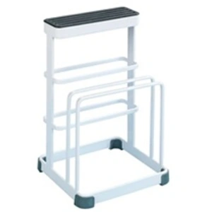 Wenko - Porte-couteaux et planche en métal Ulgo - 12 x 13 x 22 - Blanc pas cher