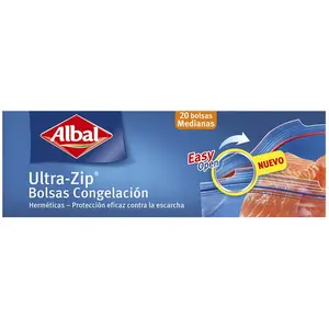 ALBAL Boîte de 25 sacs Ultra Zip - 18 x 20 cm - PM pas cher