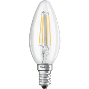 Radium ampoule bougie à filament LED Essence, E14 4W, 827, 470lm pas cher