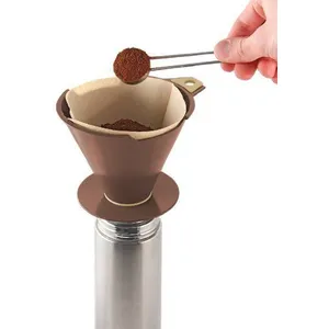 Comparateur de prix : Fackelmann Porte-filtre à café flexible 16x15 cm Marron PP / TPE