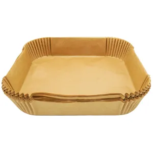 50 Moules en papier cuisson pour air fryer carrés 16 cm Fackelmann Div... pas cher