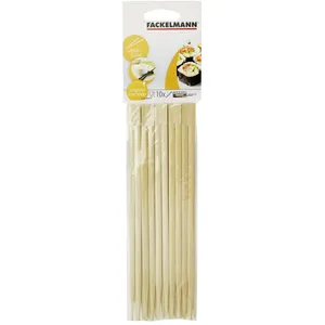 Comparateur de prix : Lot de 10 de baguettes en bambou Fackelmann Asia Line ref 30104