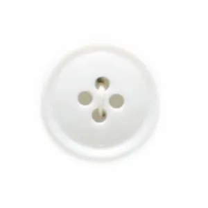 Non communiqué Lot de 4 Boutons rebord blanc 20 mm - Distrifil(...) -