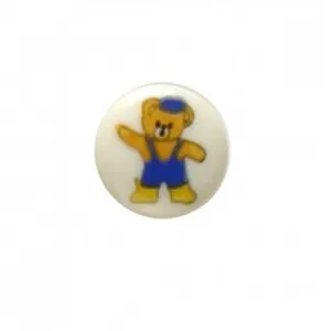 Non communiqué Boutons Ourson bleu 14 mm X 3 - Distrifil(...) - Multicolore