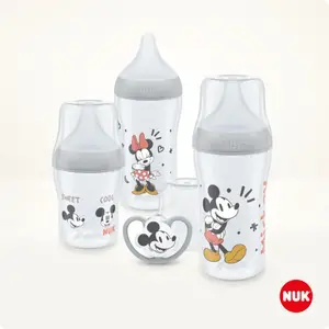 Comparateur de prix : NUK Set Perfect Match 4 Pièces Disney Mickey & Minnie - Transparent