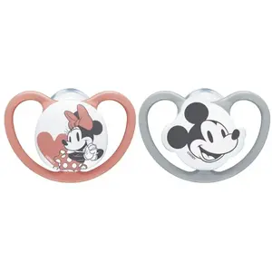 Comparateur de prix : NUK Space Disney Baby Sucettes 0-6mois x2 minnie