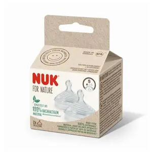 Comparateur de prix : Tétines NUK for Nature S silicone - NUK - Anti-colique - Rapide - Bébé