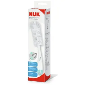 Comparateur de prix : Nuk goupillon 2 en 1 double fibres antibactérien