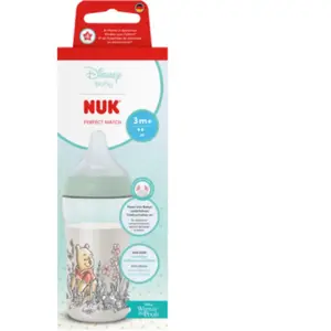NUK Perfect Match - Biberon +3 mois 260 ml winnie l'ourson pas cher