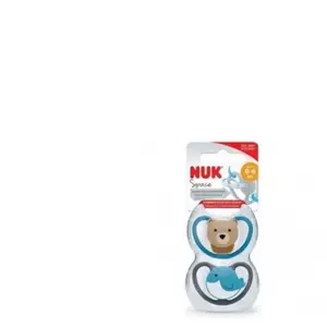 Nuk Sucette Physiologique Silicone +0m Renard Arc-en-Ciel Lot de 2 pas cher