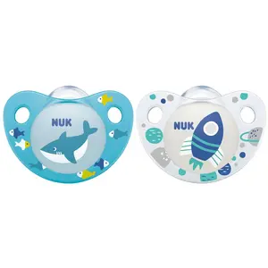 Nuk Lots de 2 sucettes Trendline Day Garçon pas cher