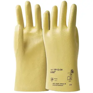 Honeywell Gant Gobi 109 taille 8 jaune tricot coton avec nitrile EN 388 catégorie EPI IIVendu parcontorion