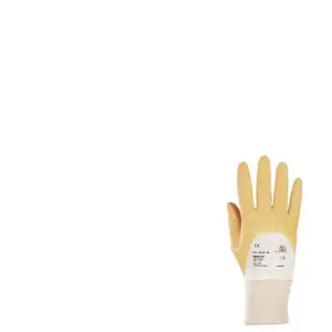 FP - Gant Monsun 105 Taille 9 curry tricot de coton avec nitrile EN 388Vendu parcontorion
