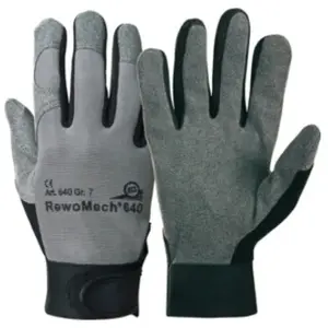 Honeywell Gant en similicuir RewoMech 640 Taille 9 noir/gris simili-cuir / élasthanne EN 388 pas cher