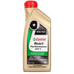 Liquide de frein Castrol Dot 4 React Performance Jaune 1 L 178845 pas cher